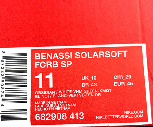 NIKE ナイキ FCRB エフシーアールビー 682908-413 BENASSI SOLARSOFT SP ベナッシ カモ 迷彩 サンダル マルチカラー系 US11(29cm)【極上美品】【中古】