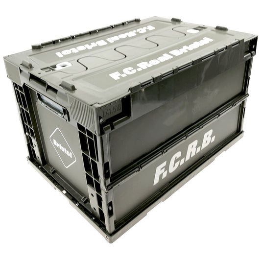 F.C.R.B. エフシーアールビー FOLDABLE CONTAINER LARGE フォルダブル コンテナ ボックス ケース ラージ オリーブグリーン系【美品】【中古】