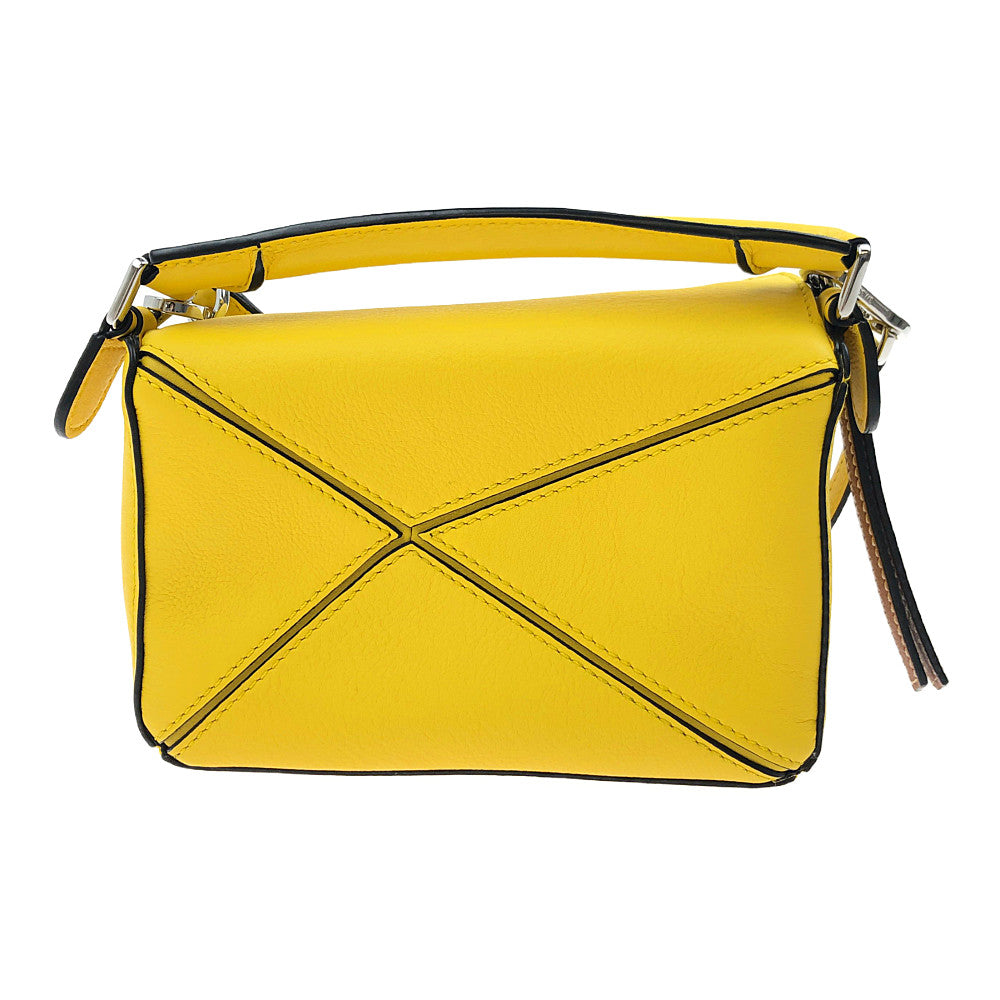 LOEWE ロエベ パズルバッグ ミニ となりのトトロ ショルダーバッグ イエロー系【極上美品】【中古】