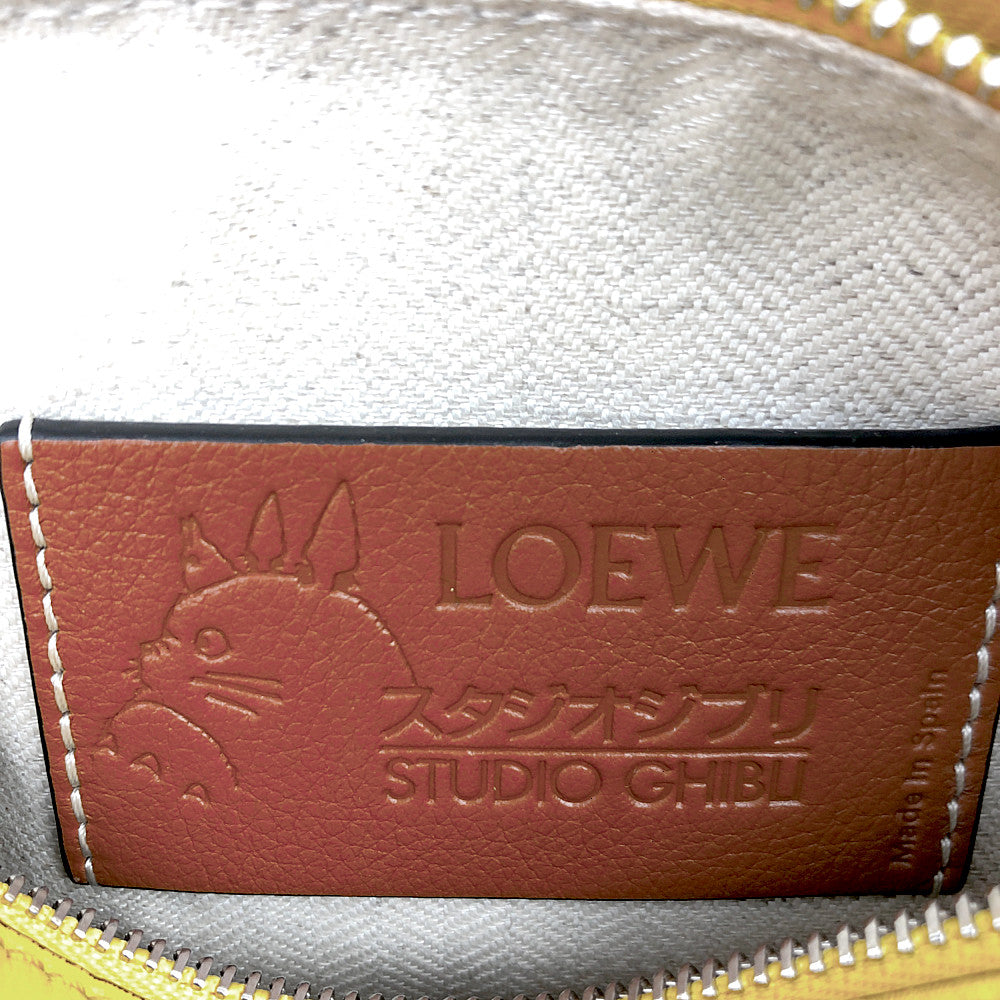 LOEWE ロエベ パズルバッグ ミニ となりのトトロ ショルダーバッグ イエロー系【極上美品】【中古】