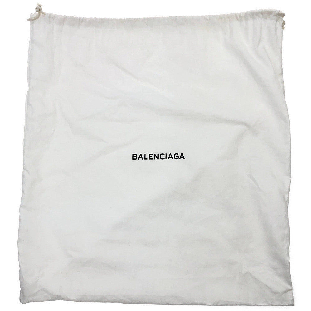 BALENCIAGA バレンシアガ 339933 CABAS カバス スモール キャンバス レザー ハンド バッグ ブラック系【中古】
