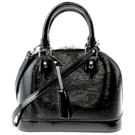 LOUIS VUITTON ルイ・ヴィトン M4031N エピ エレクトリック アルマBB エナメル ノワール ショルダー バッグ ブラック系【中古】