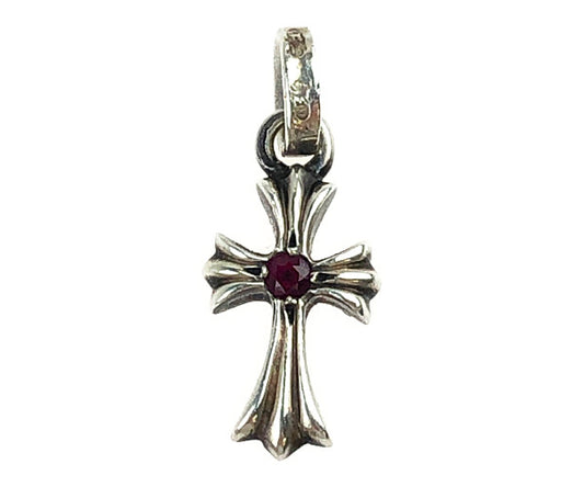 CHROME HEARTS クロムハーツ（原本無） CRS BBYFAT RUBY ベイビーファット 1ルビー シルバー系【中古】