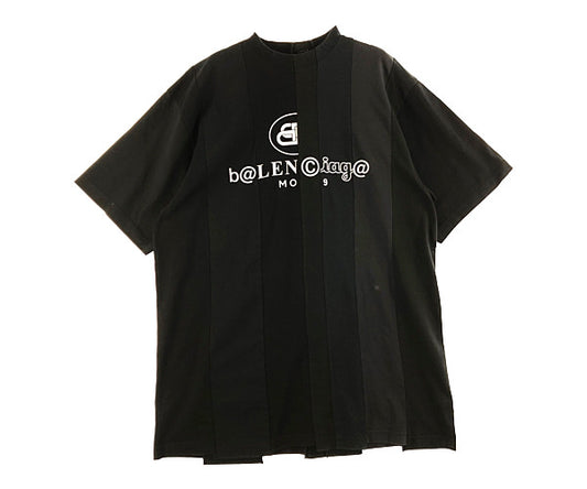 BALENCIAGA バレンシアガ 21SS 661602 TKVD1 国内正規品 再構築 Tシャツ ブラック ブラック系 XXS【美品】【中古】