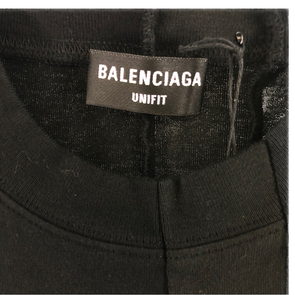 BALENCIAGA バレンシアガ 21SS 661602 TKVD1 国内正規品 再構築 Tシャツ ブラック ブラック系 XXS【美品】【中古】