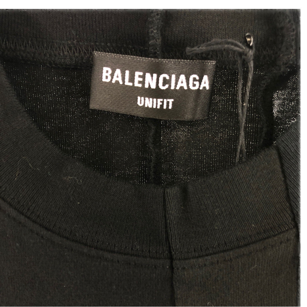BALENCIAGA バレンシアガ 21SS 661602 TKVD1 国内正規品 再構築 Tシャツ ブラック ブラック系 XXS【美品】【中古】