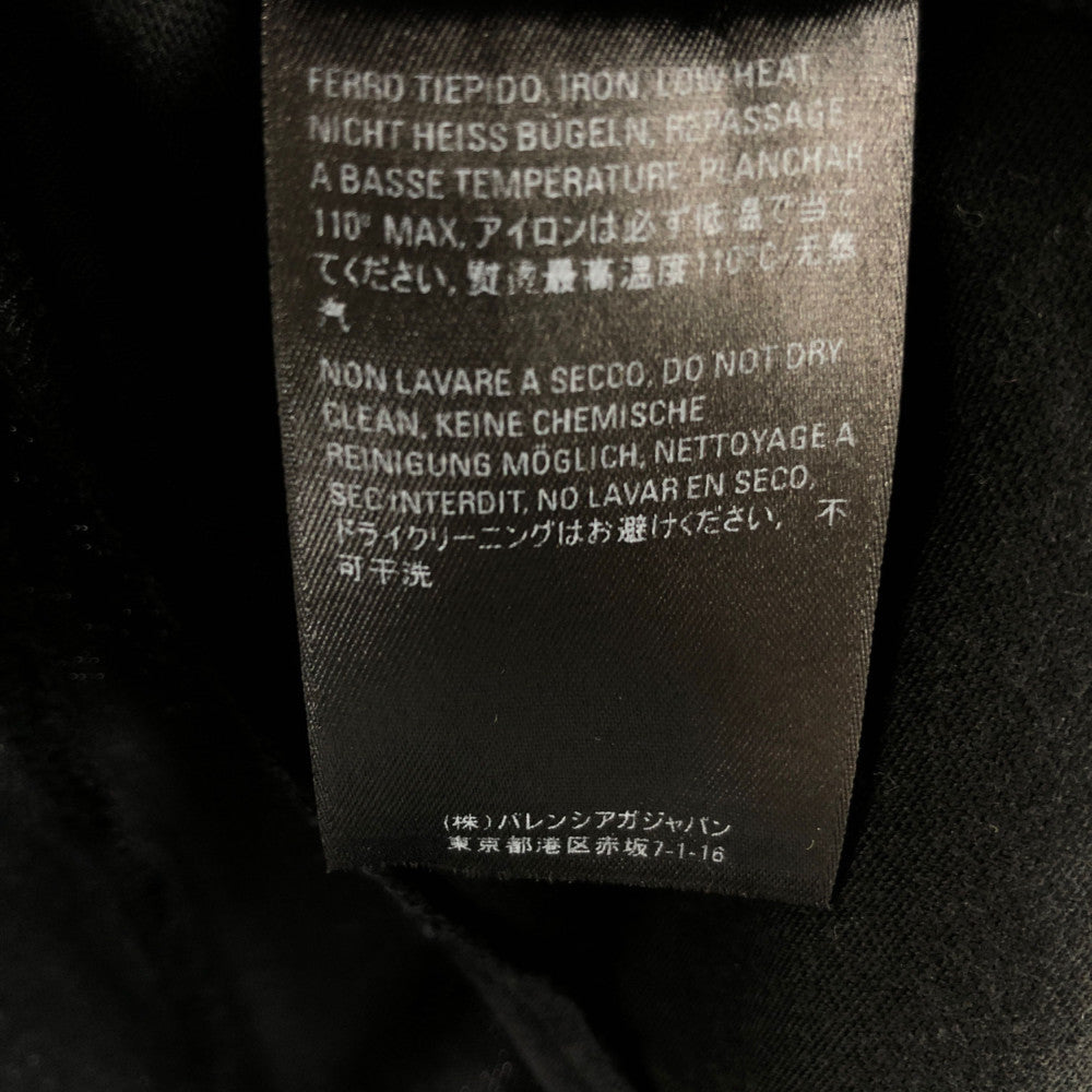 BALENCIAGA バレンシアガ 21SS 661602 TKVD1 国内正規品 再構築 Tシャツ ブラック ブラック系 XXS【美品】【中古】