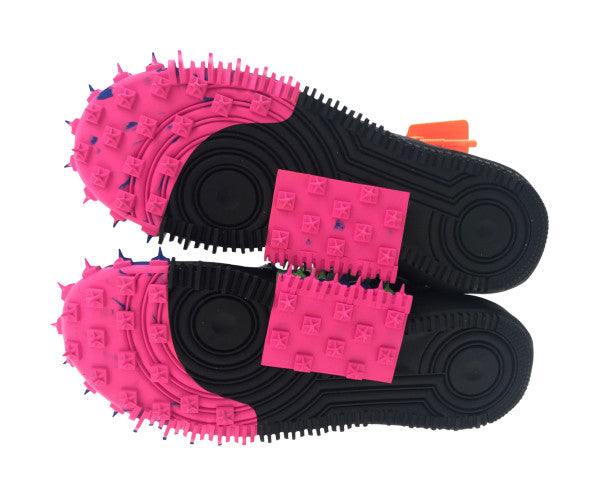 NIKE ナイキ DO6290-001 × OFF-WHITE AIR FORCE 1 MID SP オフ ホワイト エア フォース 1 スニーカー ブラック系 29cm【極上美品】【中古】