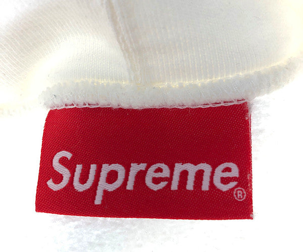 Supreme シュプリーム 21SS Old English Wrap Hooded Sweatshirt オールド イングリッシュ ラップ スウェット パーカー ホワイト系 L【中古】
