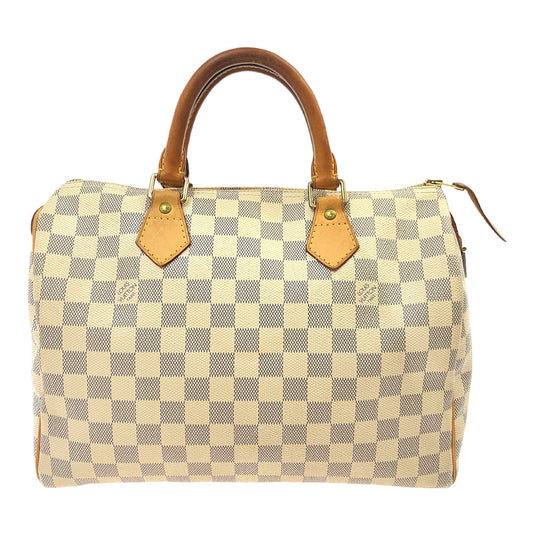 LOUIS VUITTON ルイ・ヴィトン N41533   ダミエ アズール スピーディ 30 ハンド バッグ ベージュ系【中古】