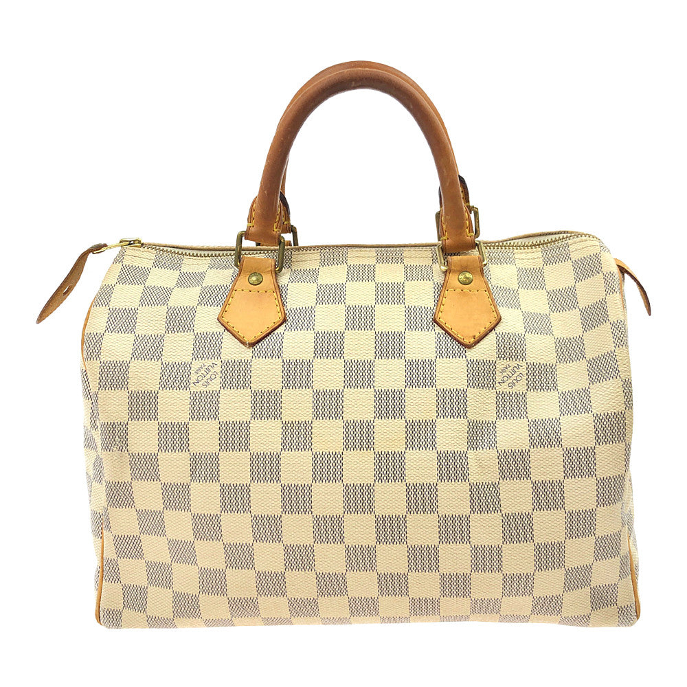 LOUIS VUITTON ルイ・ヴィトン N41533   ダミエ アズール スピーディ 30 ハンド バッグ ベージュ系【中古】