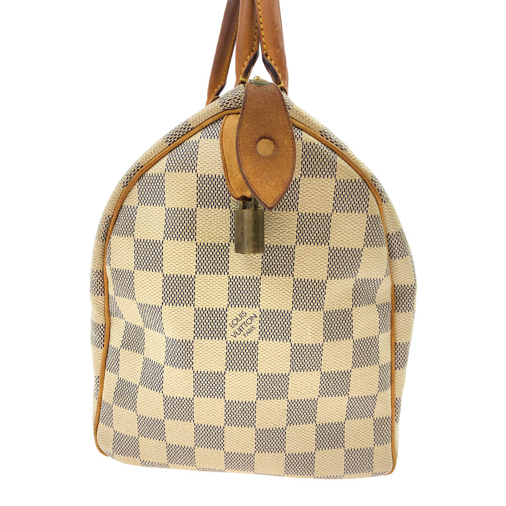 LOUIS VUITTON ルイ・ヴィトン N41533   ダミエ アズール スピーディ 30 ハンド バッグ ベージュ系【中古】
