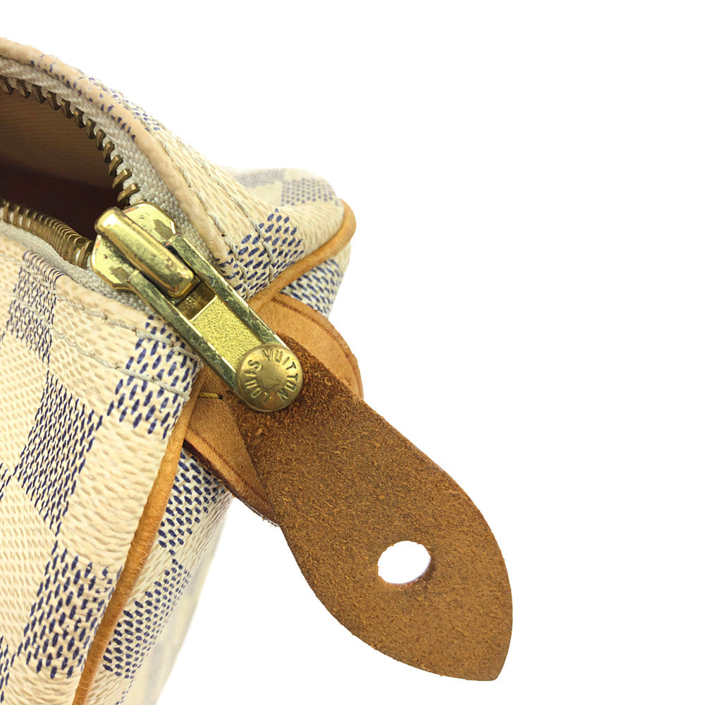 LOUIS VUITTON ルイ・ヴィトン N41533   ダミエ アズール スピーディ 30 ハンド バッグ ベージュ系【中古】