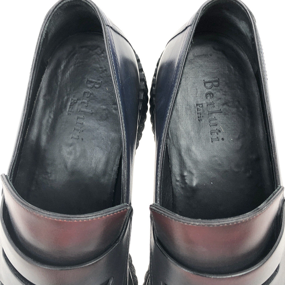 Berluti ベルルッティ 19SS クリスヴァンアッシュ期 Andy Demesure アンディパティーヌシューズ ブラック系 8 1/2【中古】
