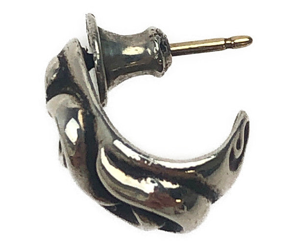 CHROME HEARTS クロムハーツ（原本有） CARVED TEARDROP カーブド ティアドロップ ピアス シルバー系【中古】