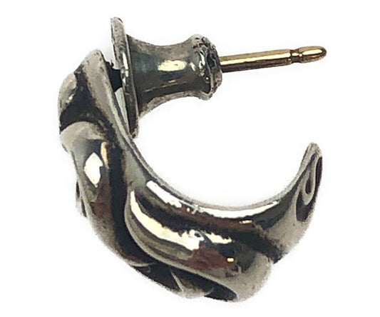 CHROME HEARTS クロムハーツ（原本有） CARVED TEARDROP カーブド ティアドロップ ピアス シルバー系【中古】