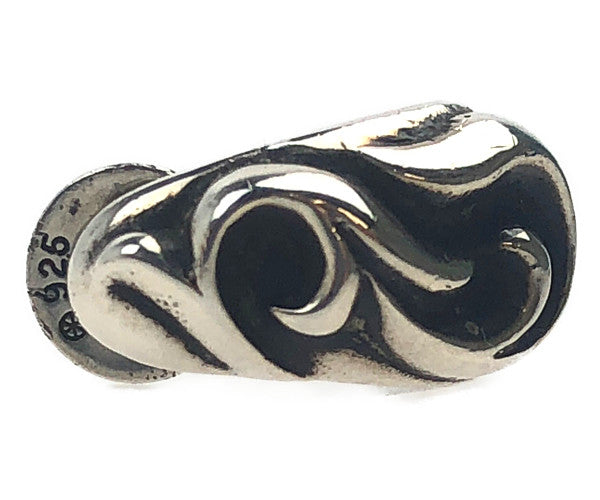 CHROME HEARTS クロムハーツ（原本有） CARVED TEARDROP カーブド ティアドロップ ピアス シルバー系【中古】