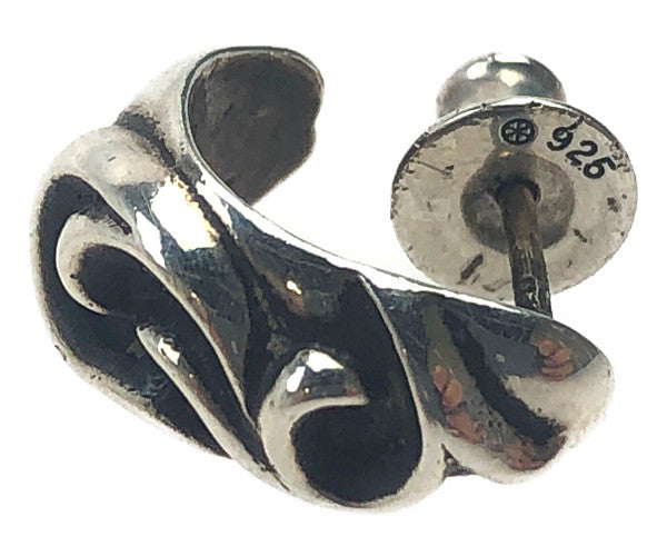 CHROME HEARTS クロムハーツ（原本有） CARVED TEARDROP カーブド ティアドロップ ピアス シルバー系【中古】