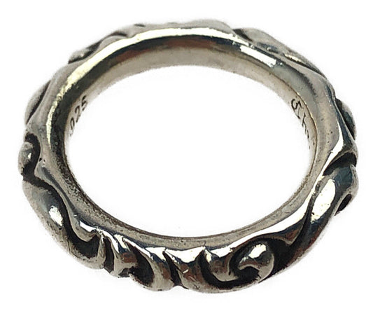 CHROME HEARTS クロムハーツ（原本有） SCRL BAND スクロール バンド リング シルバー系 24.5号【中古】