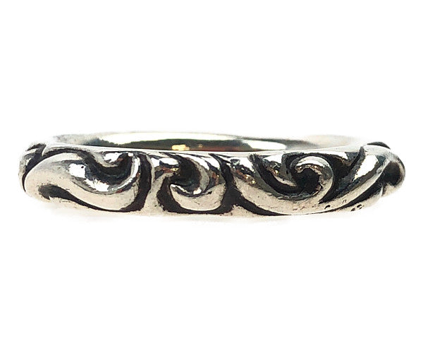 CHROME HEARTS クロムハーツ（原本有） SCRL BAND スクロール バンド リング シルバー系 24.5号【中古】