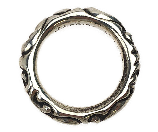 CHROME HEARTS クロムハーツ（原本有） SCRL BAND スクロール バンド リング シルバー系 24.5号【中古】
