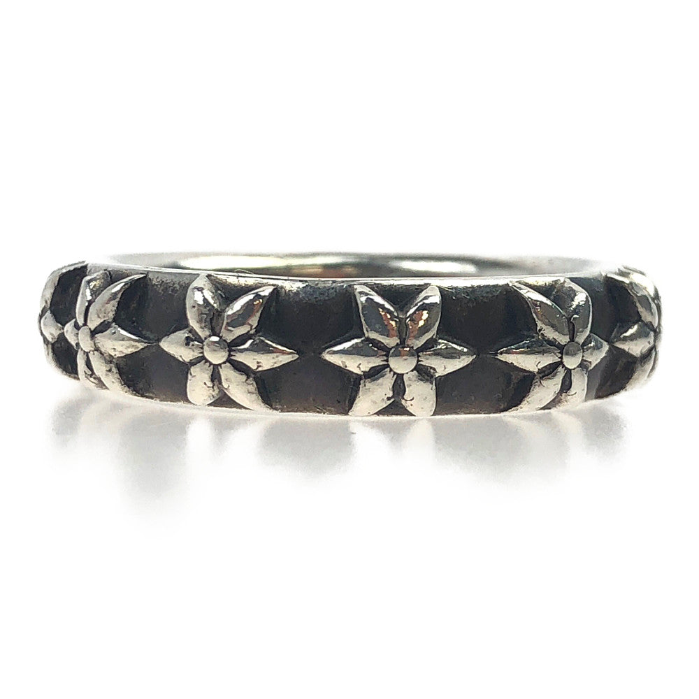 CHROME HEARTS クロムハーツ（原本無） STARBAND スター バンド リング シルバー系 25号【中古】