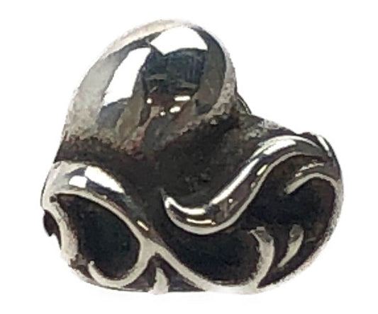 CHROME HEARTS クロムハーツ（原本有） STUD HEART スタッド ハート ピアス シルバー系【中古】