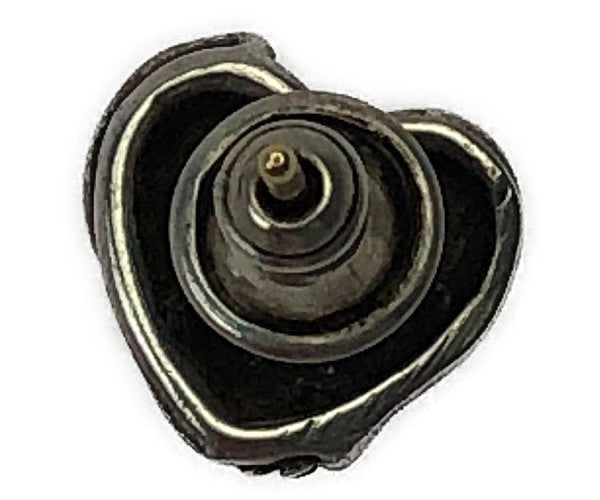 CHROME HEARTS クロムハーツ（原本有） STUD HEART スタッド ハート ピアス シルバー系【中古】