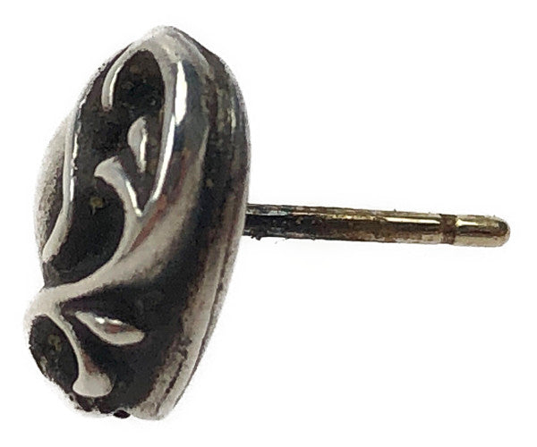 CHROME HEARTS クロムハーツ（原本有） STUD HEART スタッド ハート ピアス シルバー系【中古】