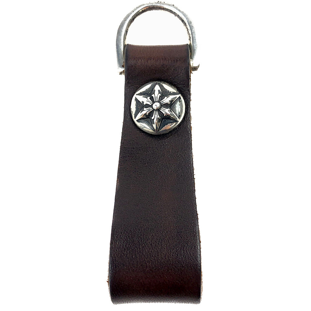 CHROME HEARTS クロムハーツ（原本有） BELTLOOP D-RING ベルトループ Dリング スターボタン ブラウン ブラウン系【中古】
