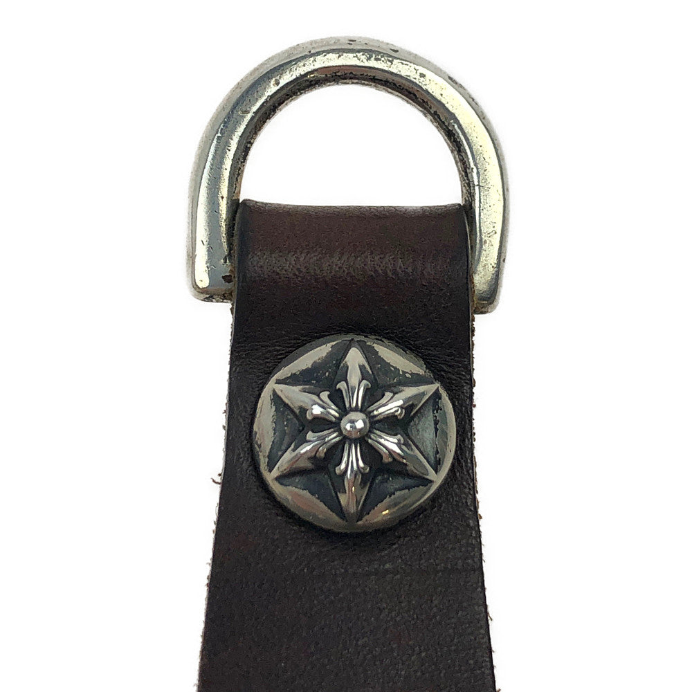 CHROME HEARTS クロムハーツ（原本有） BELTLOOP D-RING ベルトループ Dリング スターボタン ブラウン ブラウン系【中古】
