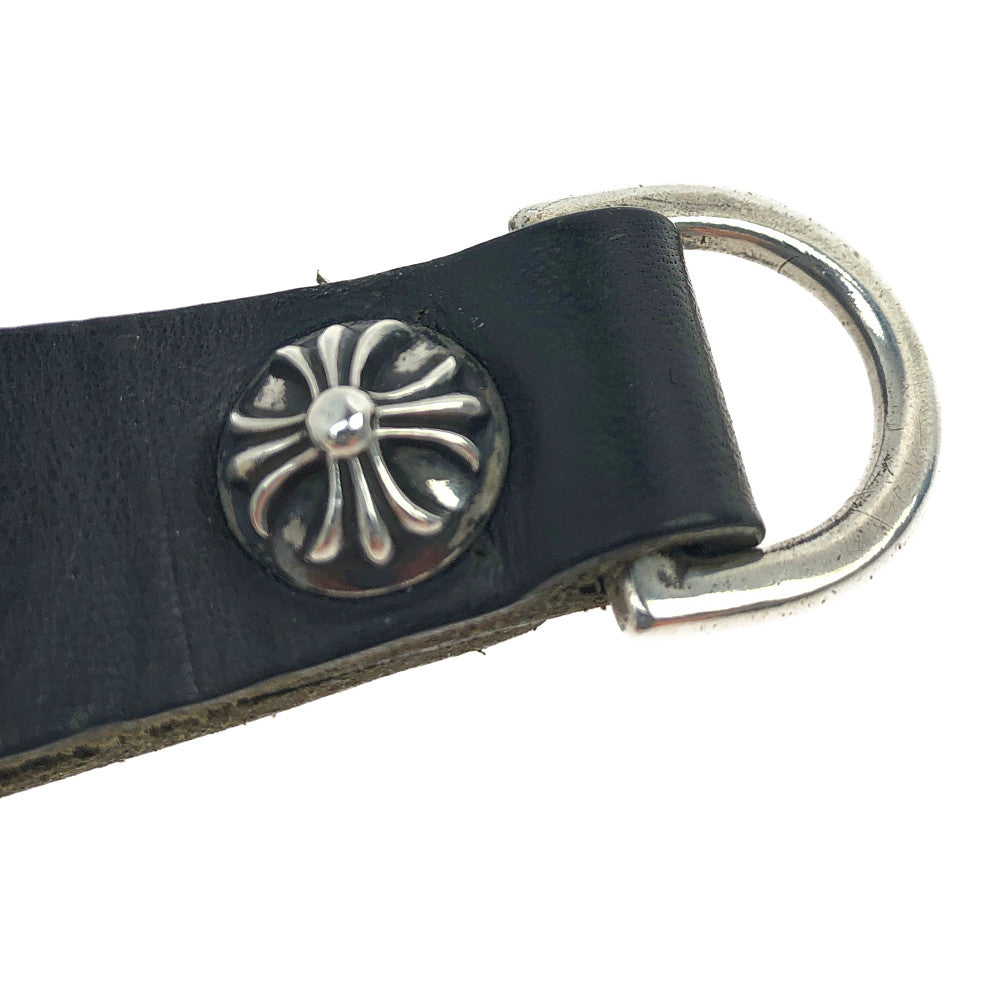 CHROME HEARTS クロムハーツ（原本有） BELTLOOP D-RING ベルトループ Dリング CHクロスボール ブラック系【中古】