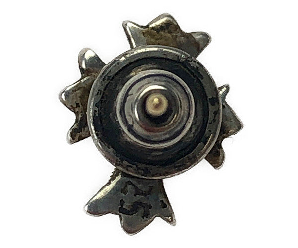 CHROME HEARTS クロムハーツ（原本有） No2 CH CROSS クロス スタッド ピアス シルバー系【中古】