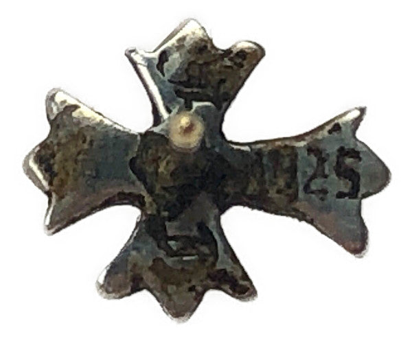 CHROME HEARTS クロムハーツ（原本有） No2 CH CROSS クロス スタッド ピアス シルバー系【中古】
