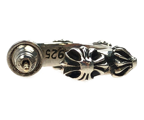 CHROME HEARTS クロムハーツ（原本有） HOOP CROSS SML CH クロスバンド フープ ピアス シルバー系【中古】