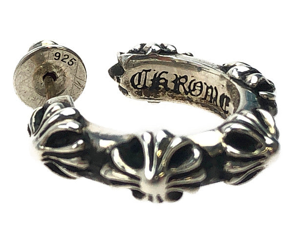 CHROME HEARTS クロムハーツ（原本有） HOOP CROSS SML CH クロスバンド フープ ピアス シルバー系【中古】
