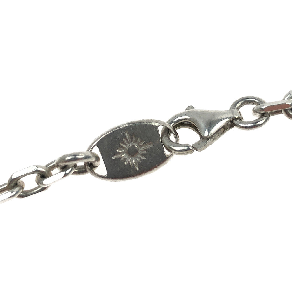 ARIZONA FREEDOM アリゾナフリーダム T-51p 上金ターコイズ ハートフェザー ペンダントトップ 70mm 太50cmチェーン ネックレス シルバー系【中古】