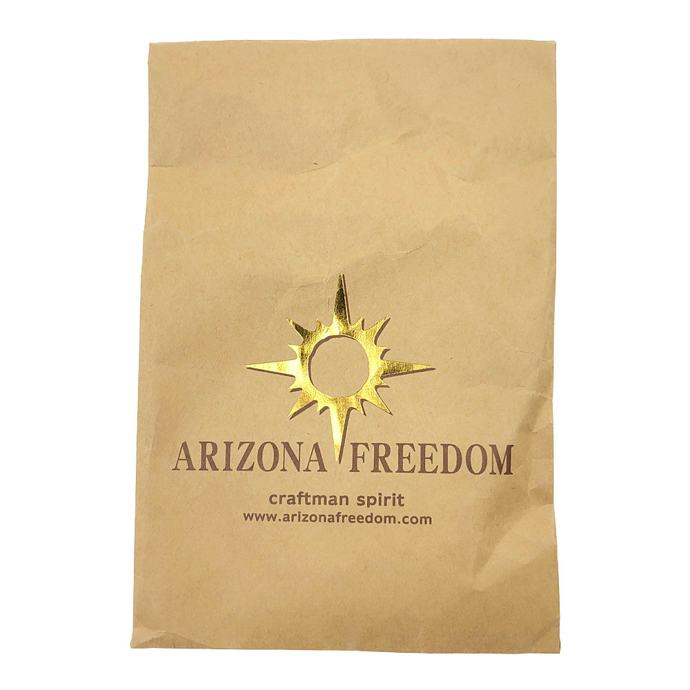 ARIZONA FREEDOM アリゾナフリーダム T-51p 上金ターコイズ ハートフェザー ペンダントトップ 70mm 太50cmチェーン ネックレス シルバー系【中古】