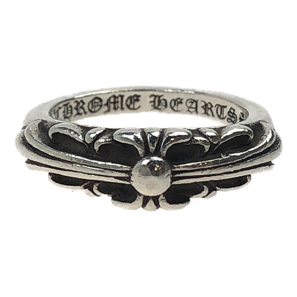 CHROME HEARTS クロムハーツ（原本無） ベイビー クラシック フローラル クロス リング シルバー系 9号【中古】