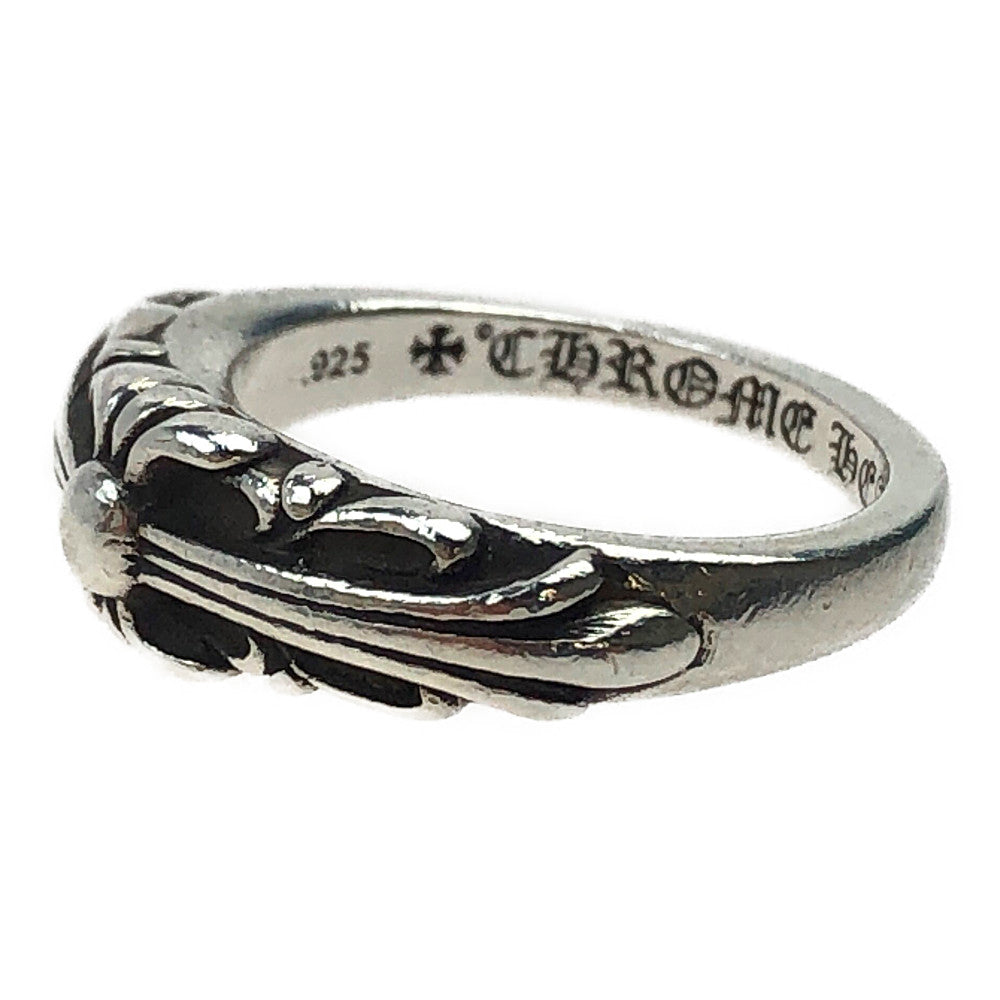 CHROME HEARTS クロムハーツ（原本無） ベイビー クラシック フローラル クロス リング シルバー系 9号【中古】