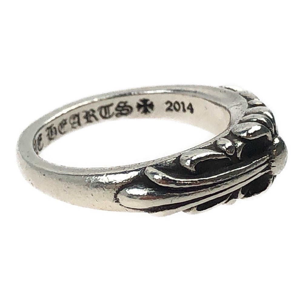 CHROME HEARTS クロムハーツ（原本無） ベイビー クラシック フローラル クロス リング シルバー系 9号【中古】
