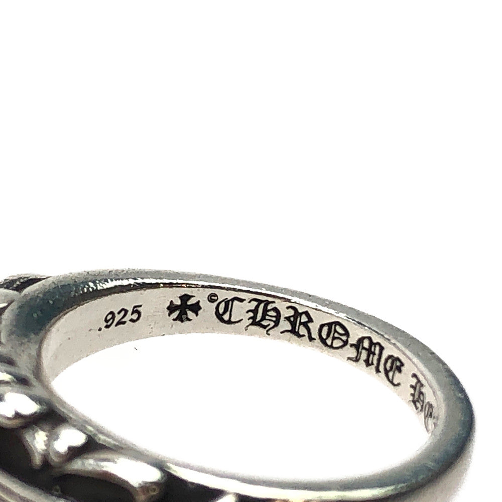 CHROME HEARTS クロムハーツ（原本無） ベイビー クラシック フローラル クロス リング シルバー系 9号【中古】