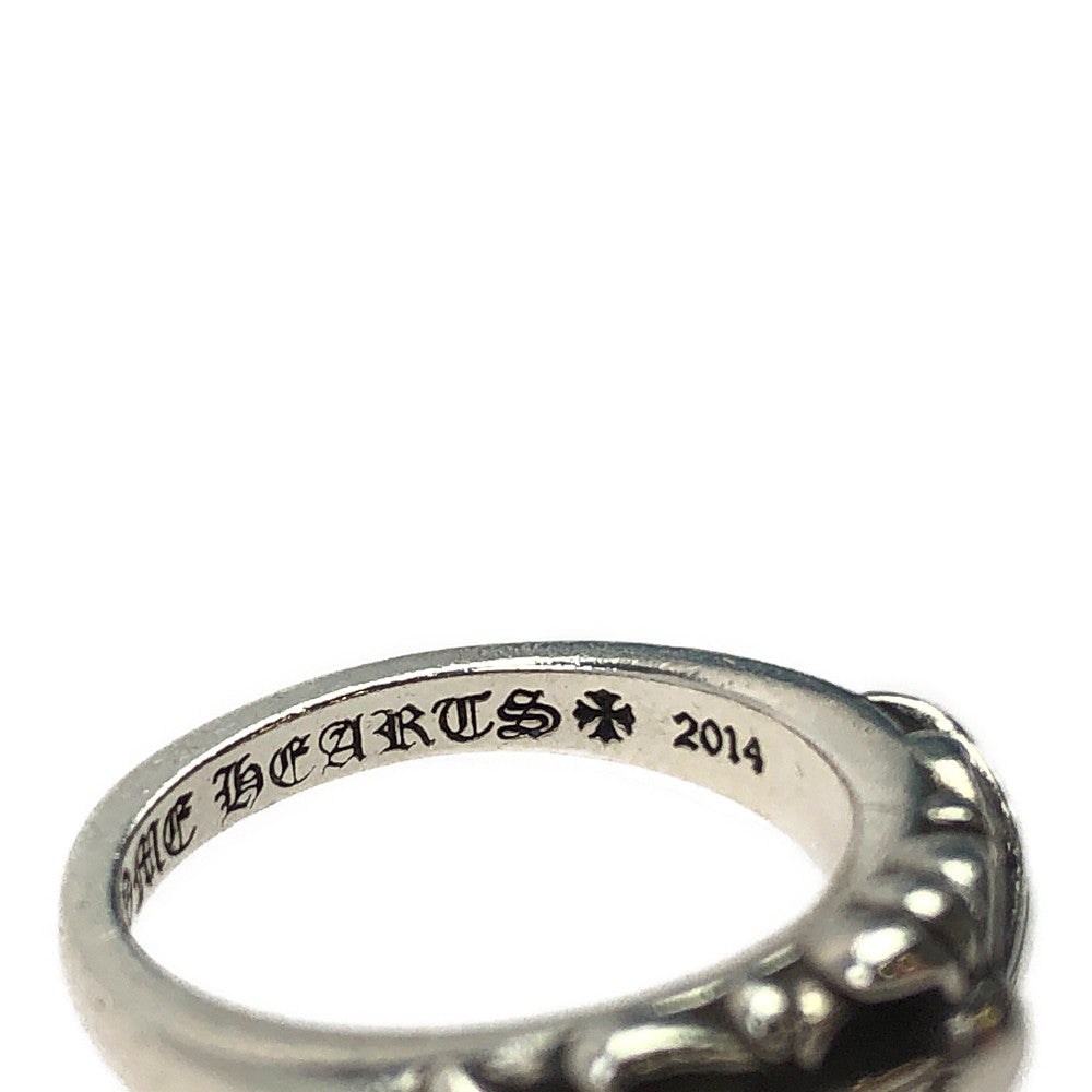CHROME HEARTS クロムハーツ（原本無） ベイビー クラシック フローラル クロス リング シルバー系 9号【中古】