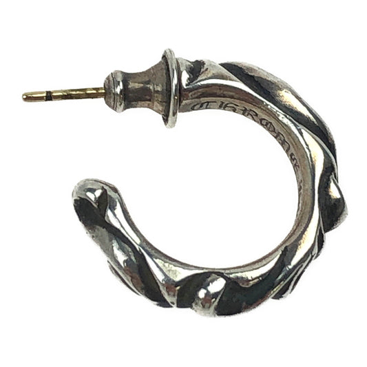 CHROME HEARTS クロムハーツ（原本無） スクロール フープ ピアス シルバー系【中古】