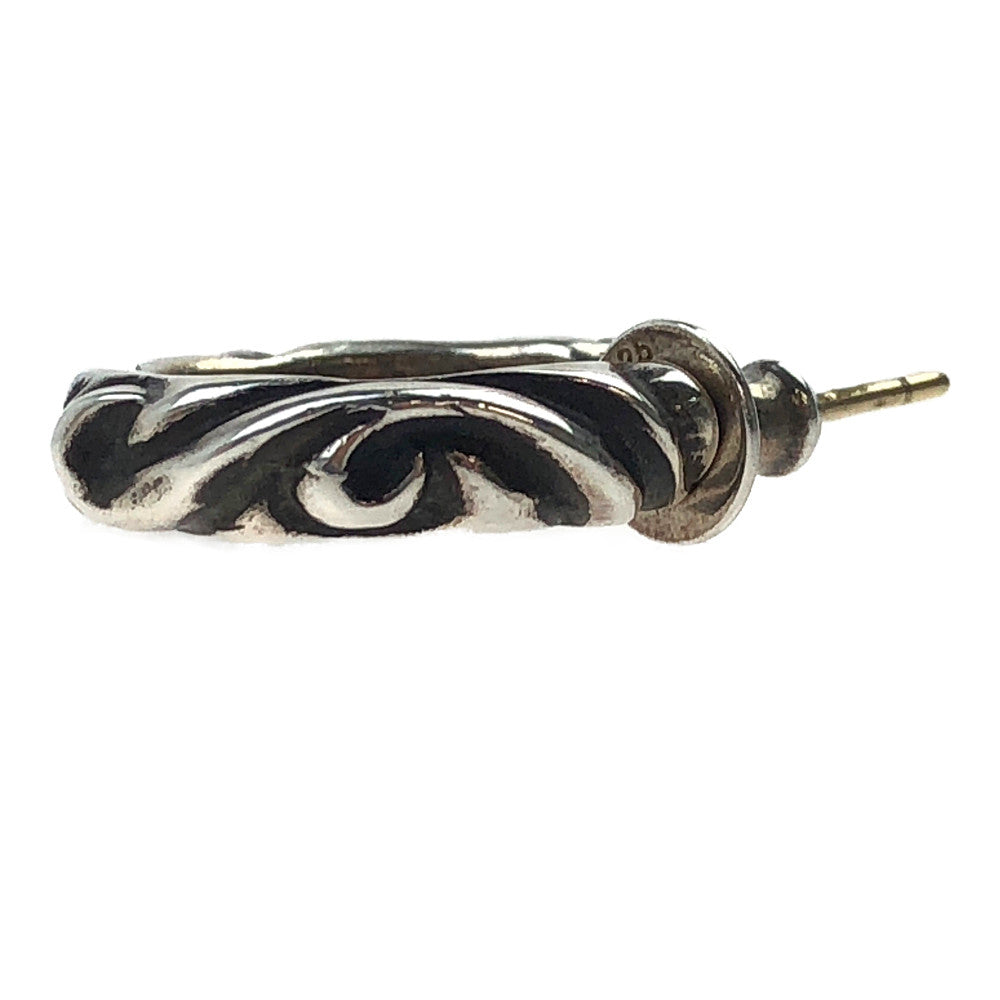 CHROME HEARTS クロムハーツ（原本無） スクロール フープ ピアス シルバー系【中古】