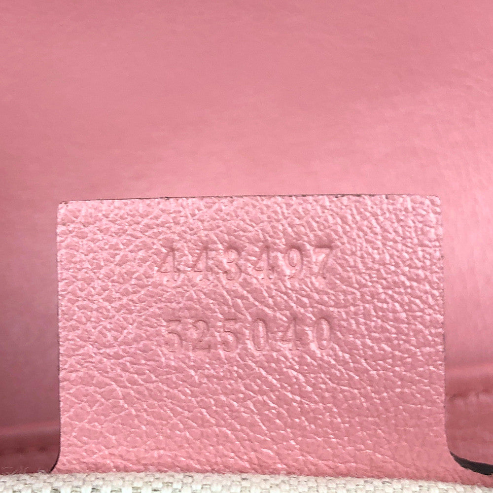 GUCCI グッチ 443497 GGマーモント キルティング チェーンショルダーバッグ レッド系【中古】
