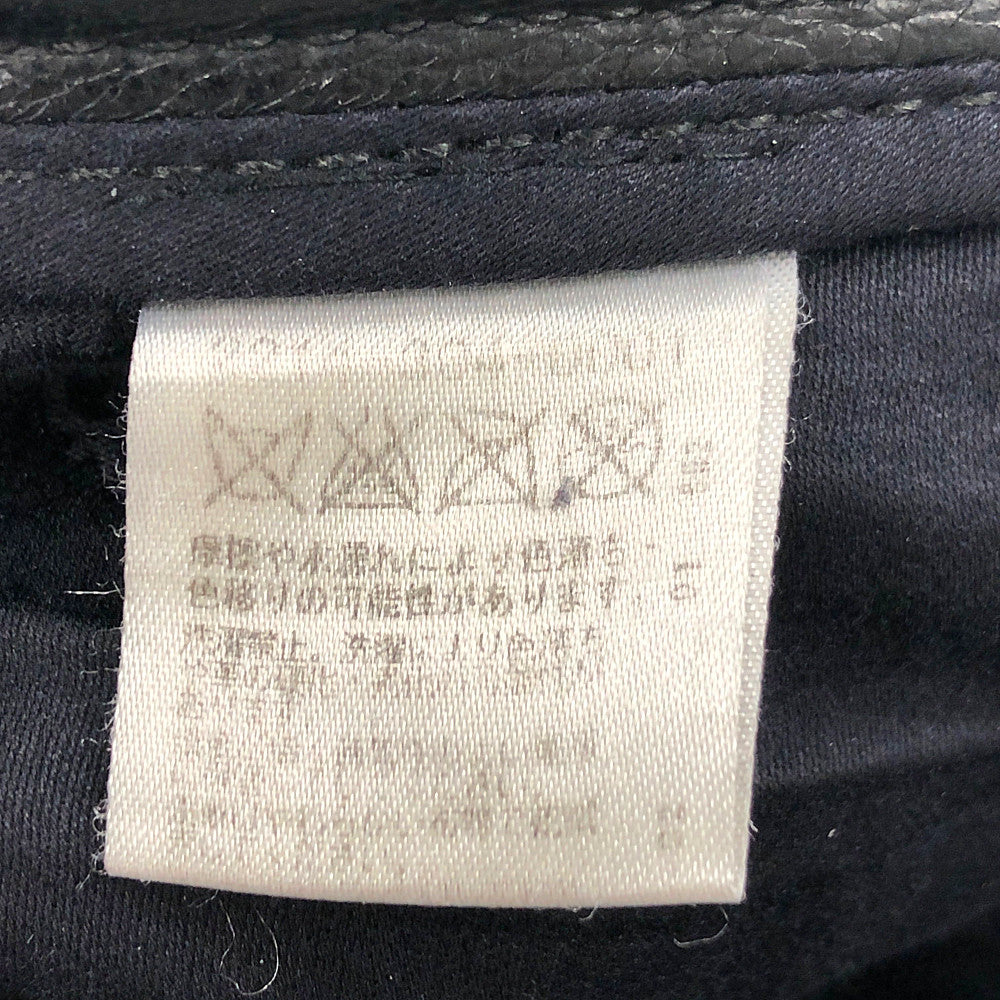 CHROME HEARTS クロムハーツ（原本有） 国内正規品 5P JEAN MED フレアニー レザー クロスボール ボタン パンツ 28SR  ブラック系 28SR【中古】