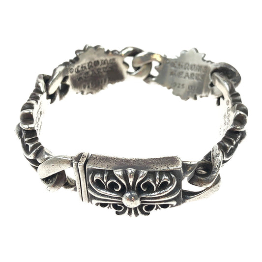 CHROME HEARTS クロムハーツ（原本有） 修理補填確認書付属 KEEPER LINK 5LINK キーパーリンクブレスレット 5リンク シルバー系【中古】