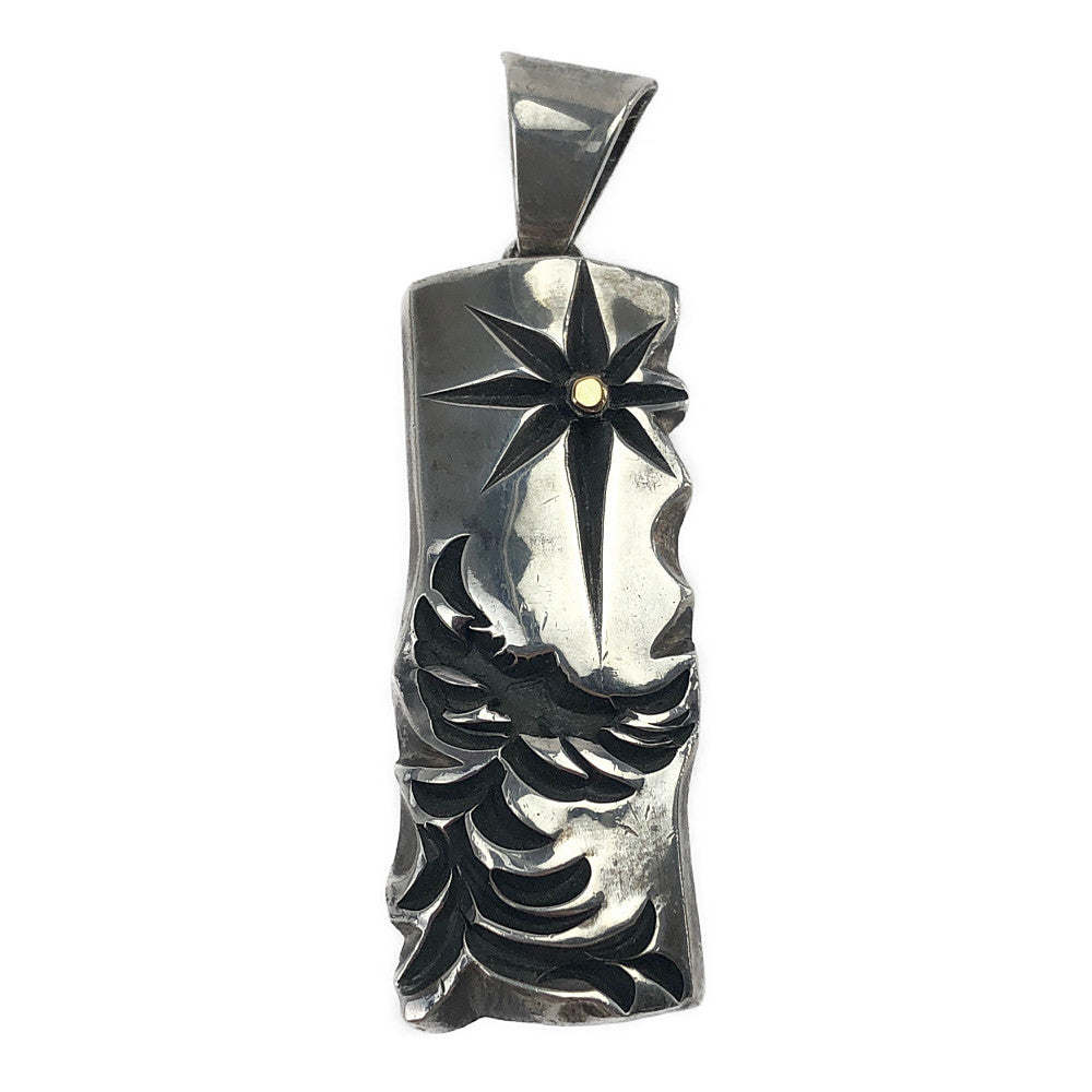 BIGHAND ビッグハンド 購入時ギャランティカード付属 SUN サン マーク メタル付き イーグル スタンプ ペンダントトップ シルバー系【中古】