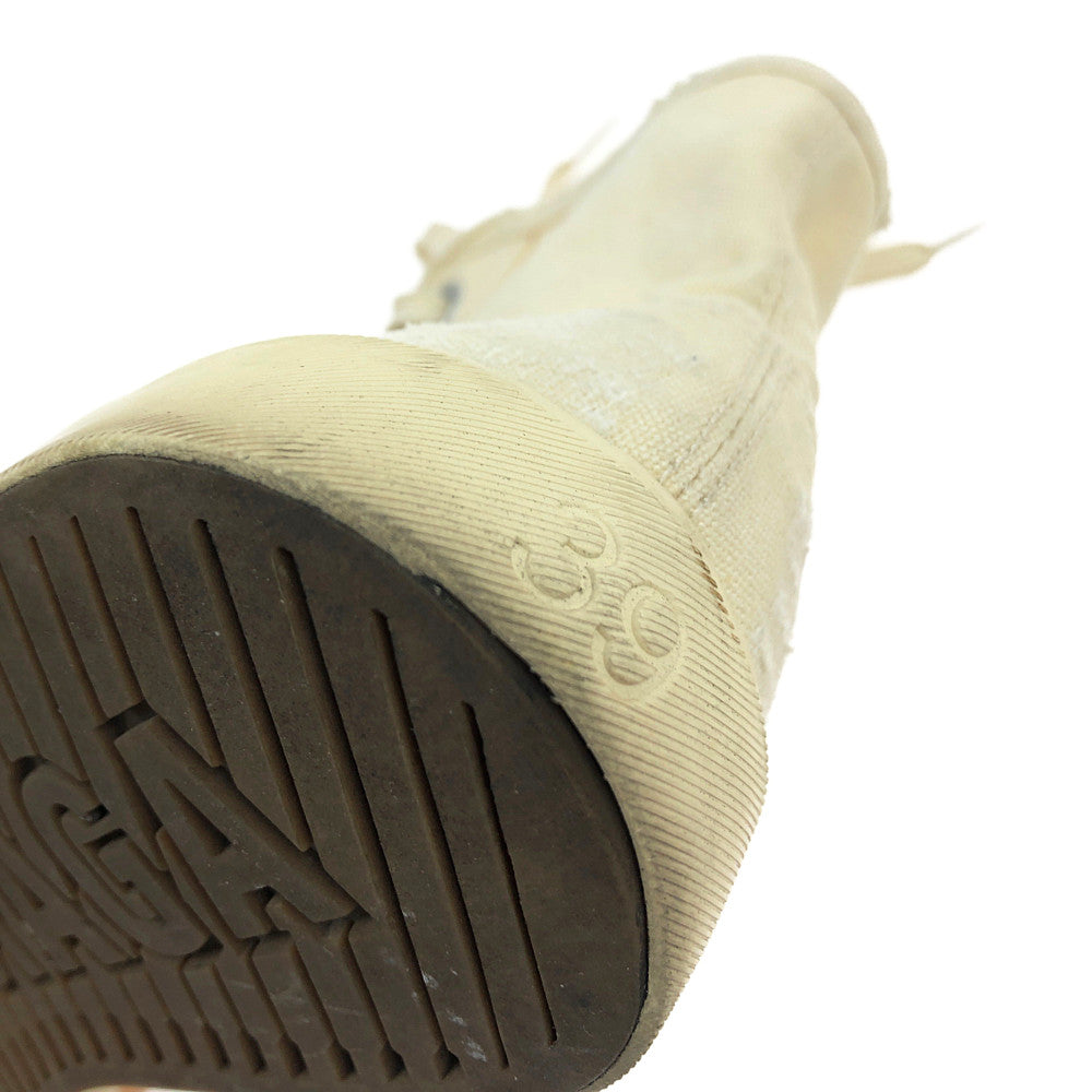 BALENCIAGA バレンシアガ 22SS 688752 PARIS HIGH TOP パリ ハイカット キャンバス スニーカー オフホワイト系 26.0cm【中古】